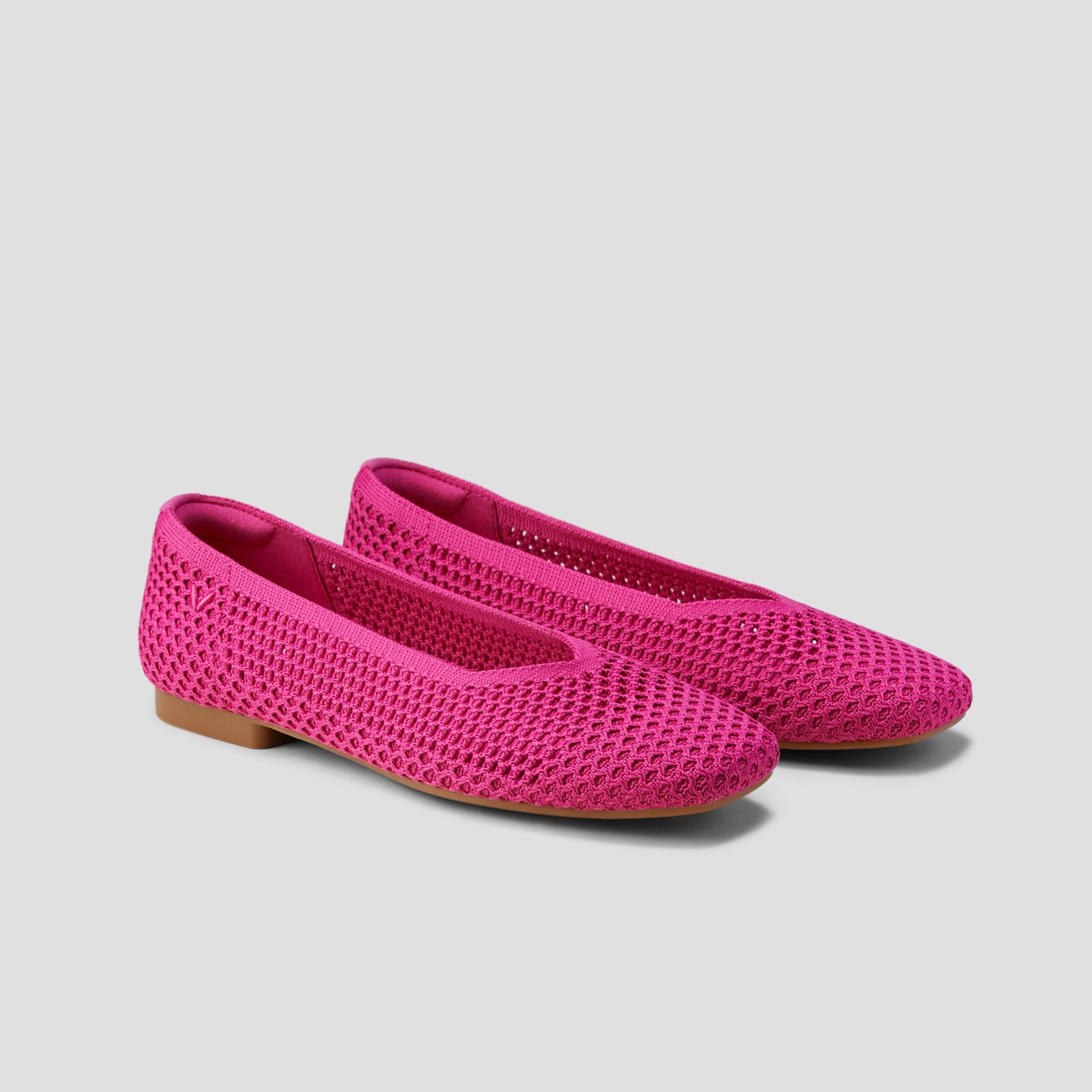 Square-Toe V-Cut Mesh Flats (Margot 2.0) Product Image