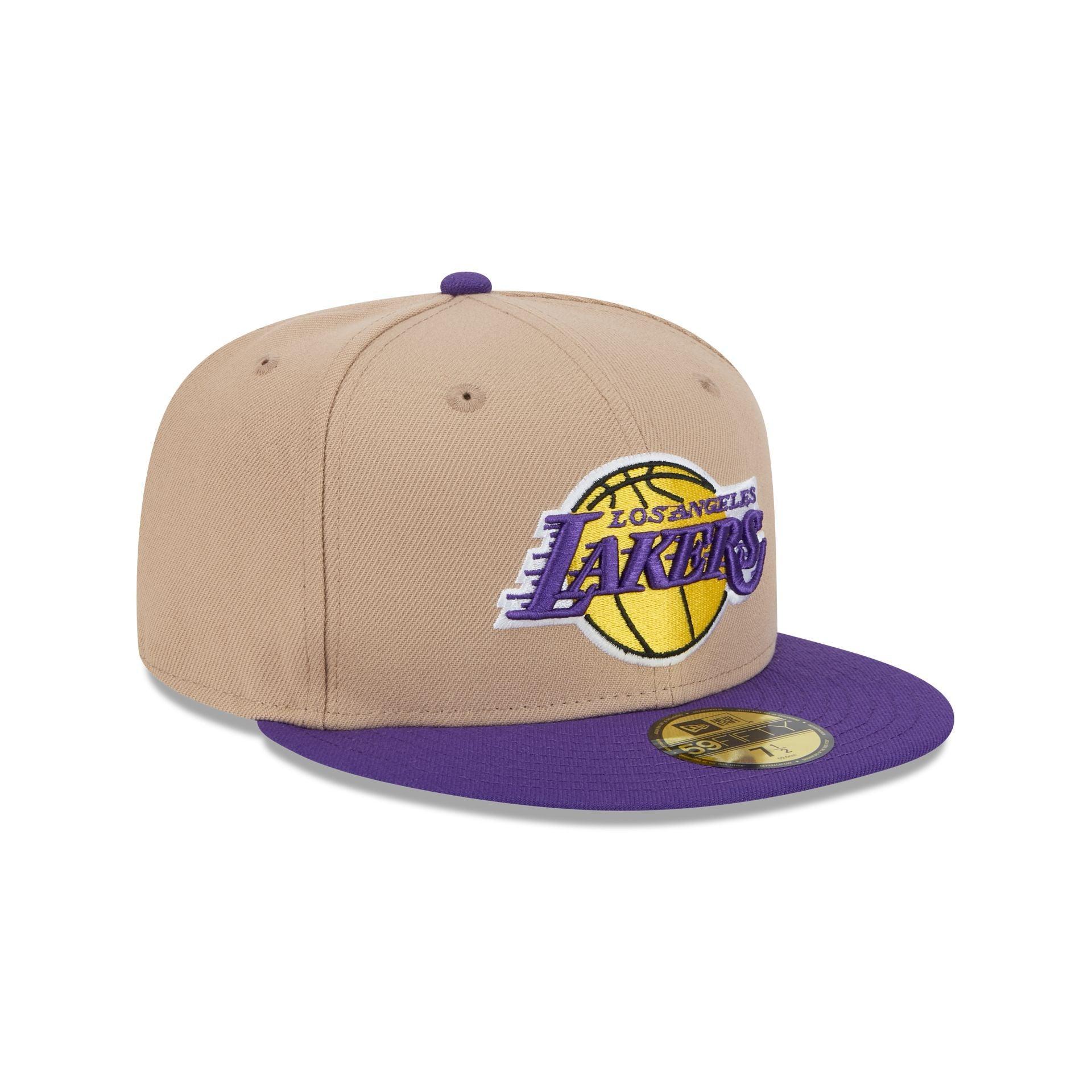 Los Angeles Lakers Camel 59FIFTY Fitted Hat Male Product Image