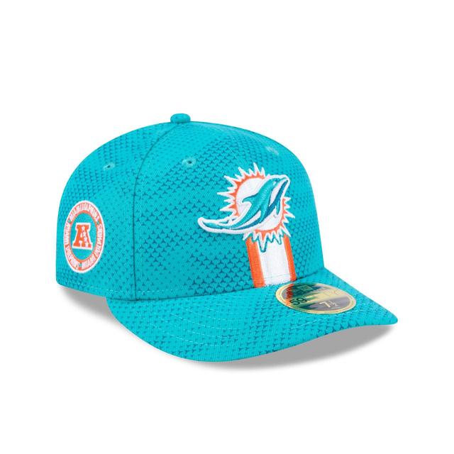 Miami Dolphins 2024 Sideline Low Profile 59FIFTY Fitted Hat Male Product Image