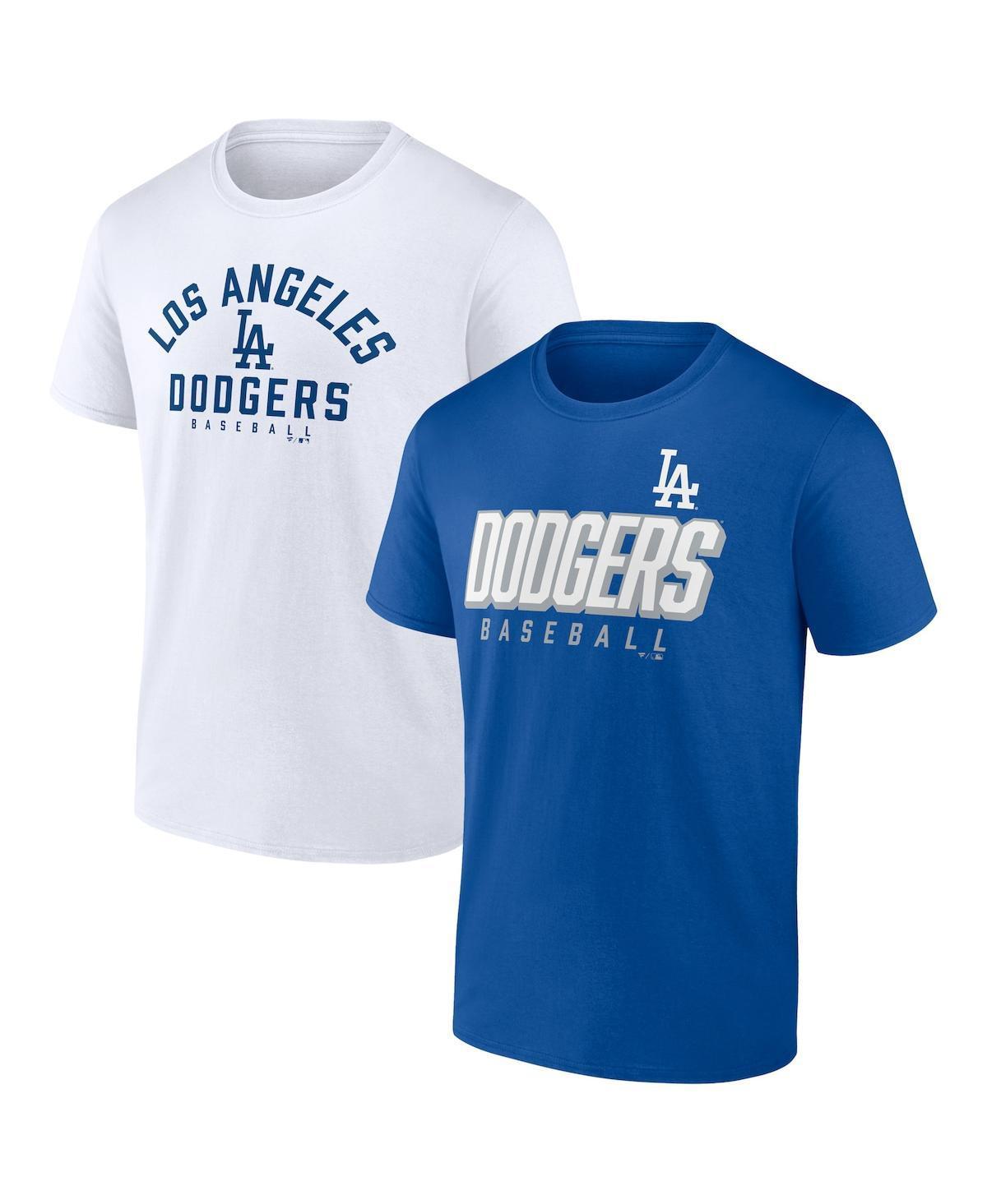 Mens Fanatics Branded Royal/White Los Angeles Dodgers Player Pack T-Shirt Combo Set Product Image