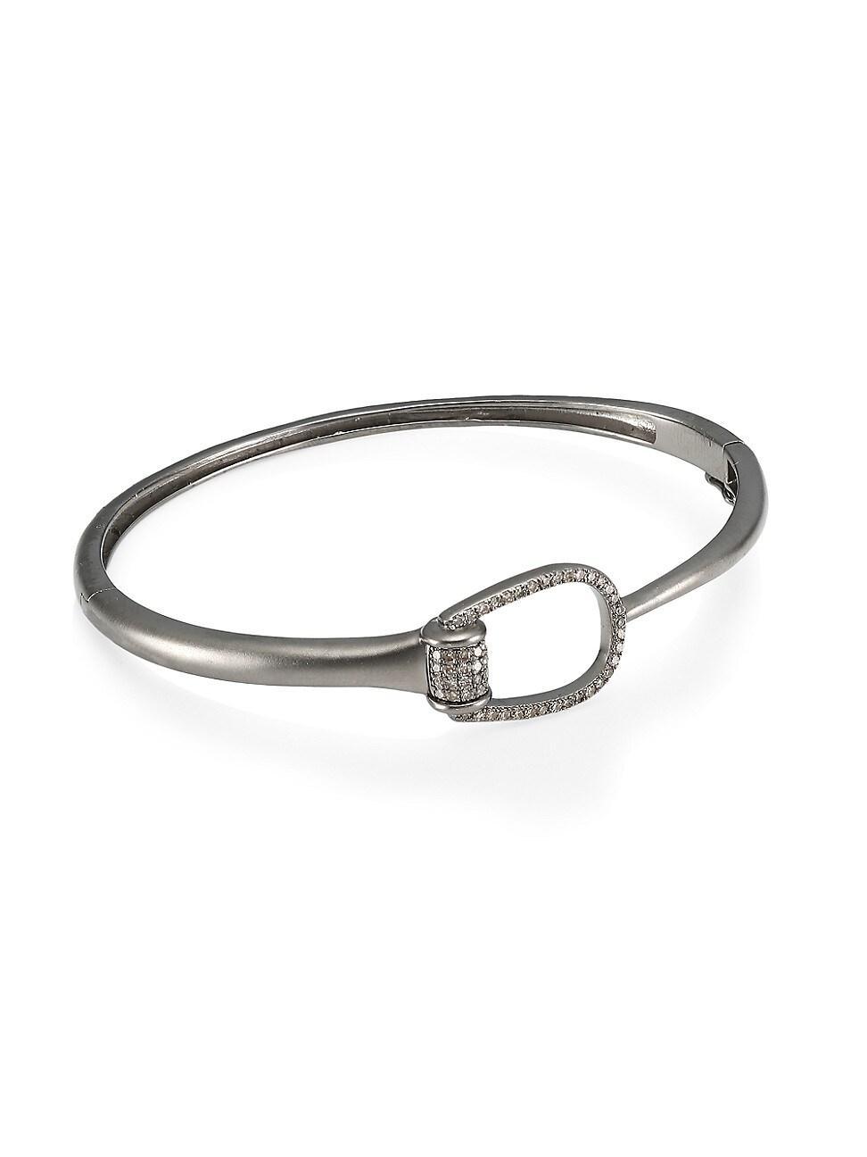 Womens Diamond Hinged Bangle Product Image