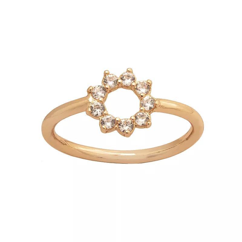 LC Lauren Conrad Pointed Wreath Ring, Womens Clear Product Image