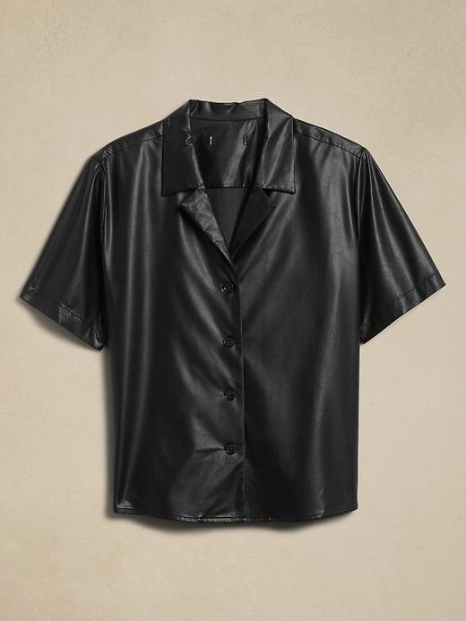 Vegan Leather Shirt Product Image