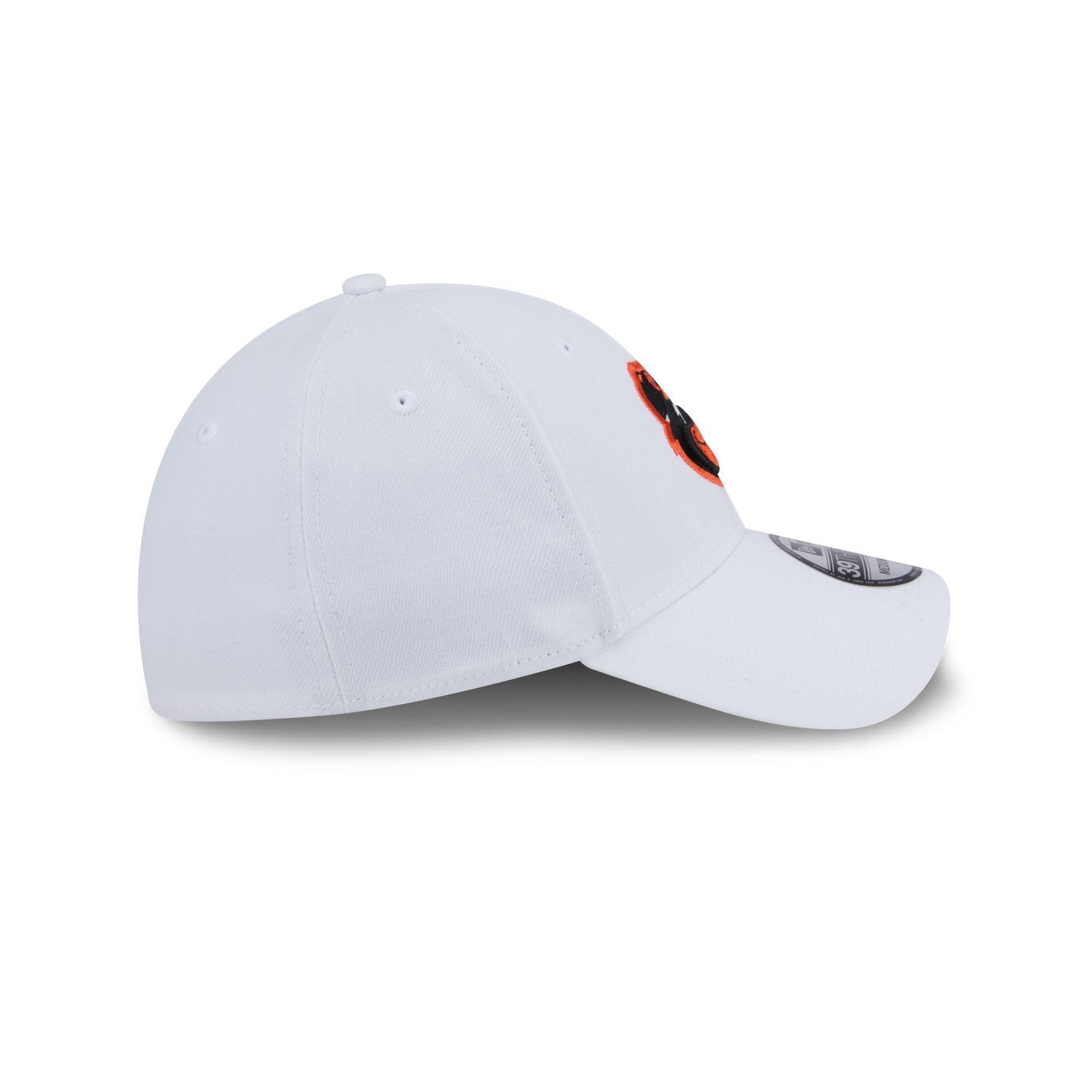 Baltimore Orioles Optic White 39THIRTY Stretch Fit Hat Male Product Image