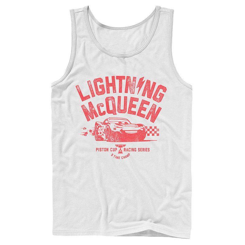 Mens Disney / Pixar Cars 3 Lightning McQueen Racing Tank Top Product Image