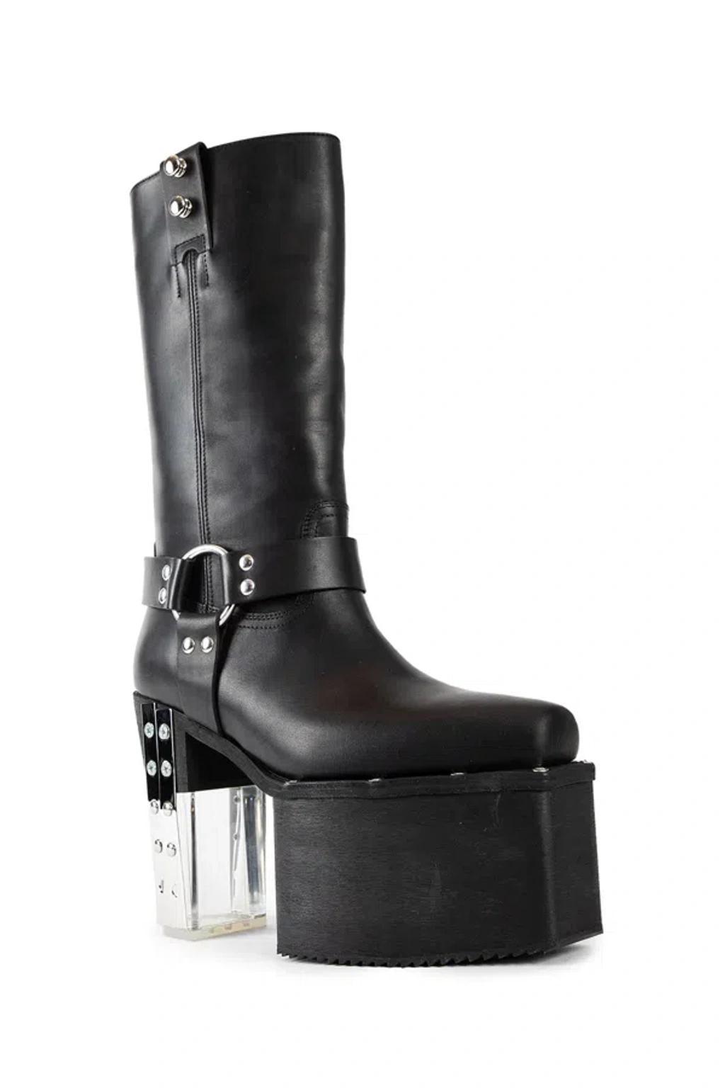 RICK OWENS Man Black Boots Product Image