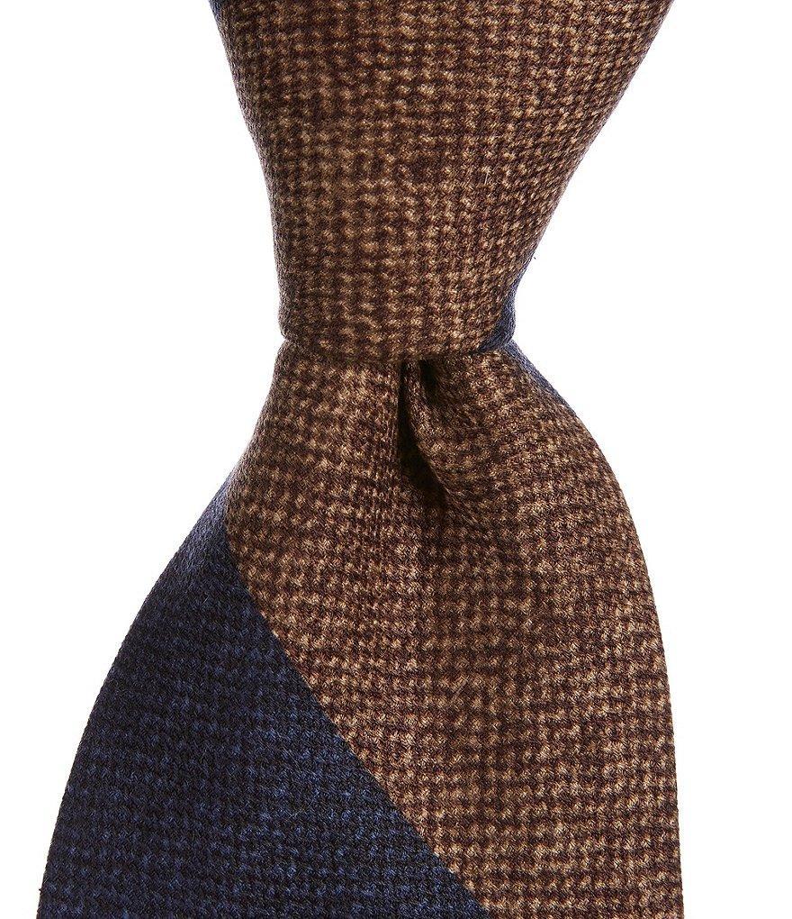 Edward Armah 50-50 Stripe 3.5#double; Silk Tie Product Image