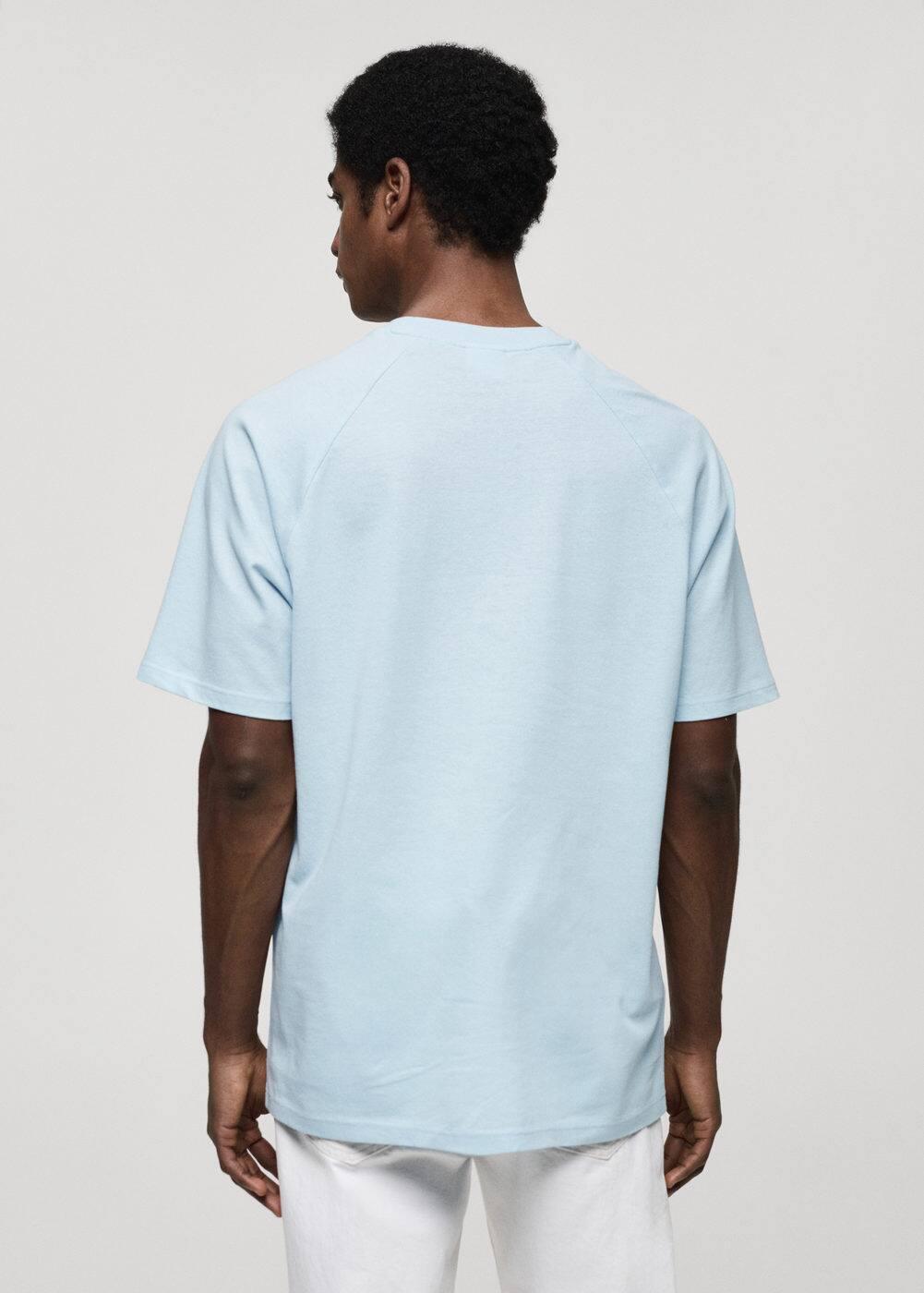 Relaxed fit cotton t-shirt - Men | MANGO USA Product Image