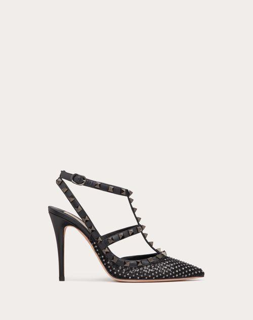 ROCKSTUD MESH PUMP WITH CRYSTALS AND STRAPS 100MM Product Image