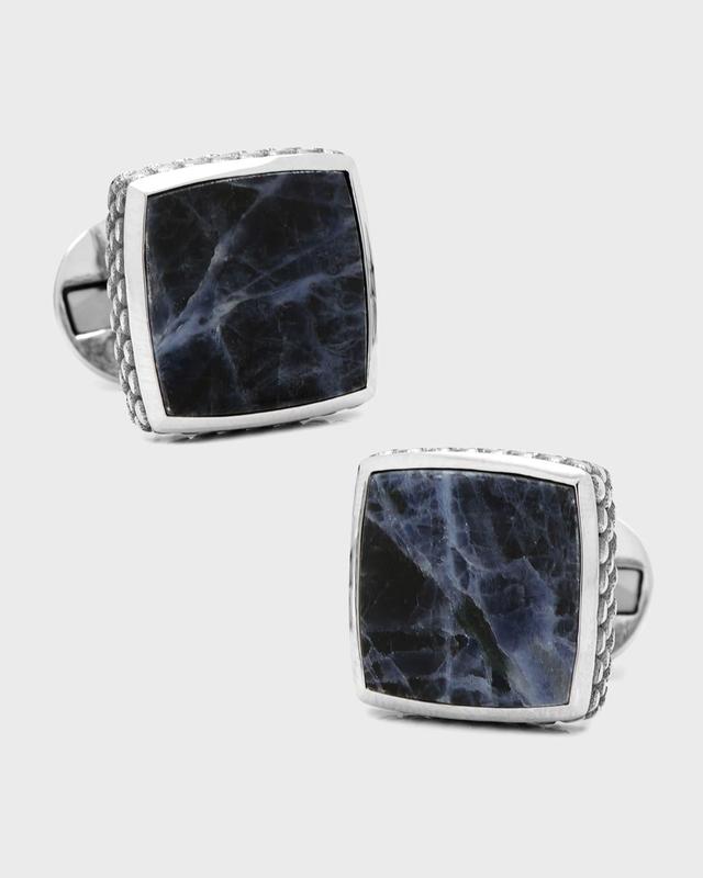 Cufflinks, Inc. Ravi Ratan Silver Stone Cuff Links Product Image