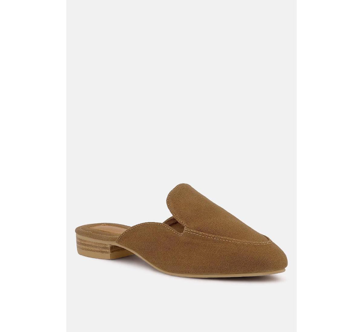 Calico Womens Organic Canvas Mules Product Image