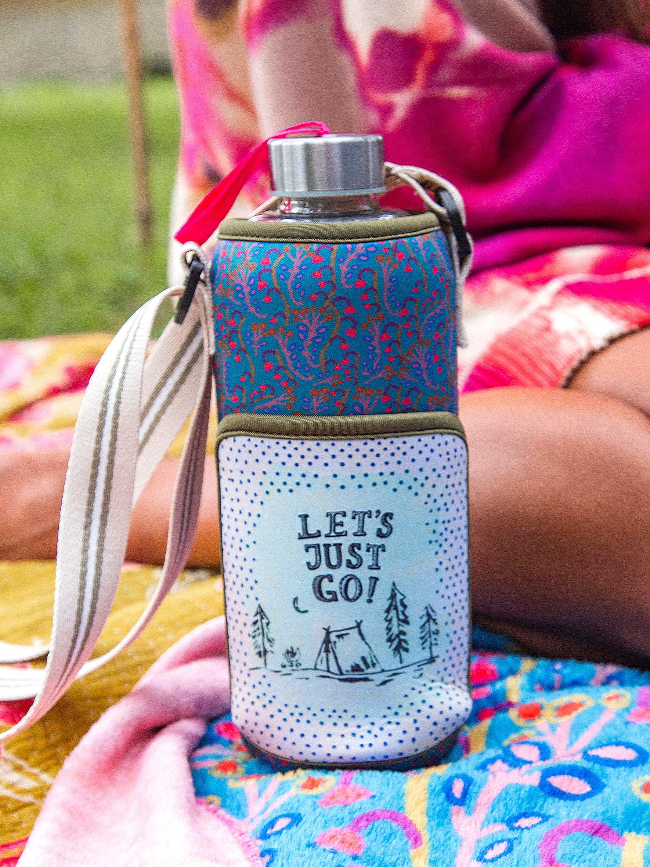 Insulated Water Bottle Carrier - Let's Just Go Product Image