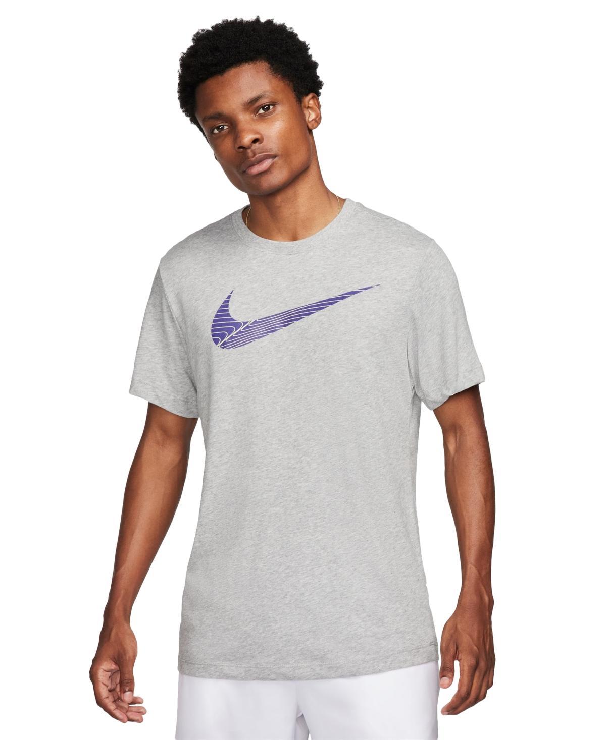 NIKE Men's Dri-fit Logo Fitness T-shirt In White Product Image