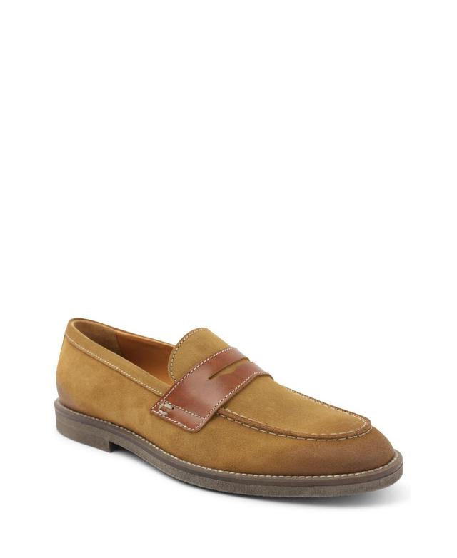 Bruno Magli Sanna (Cognac Suede) Men's Slip on  Shoes Product Image