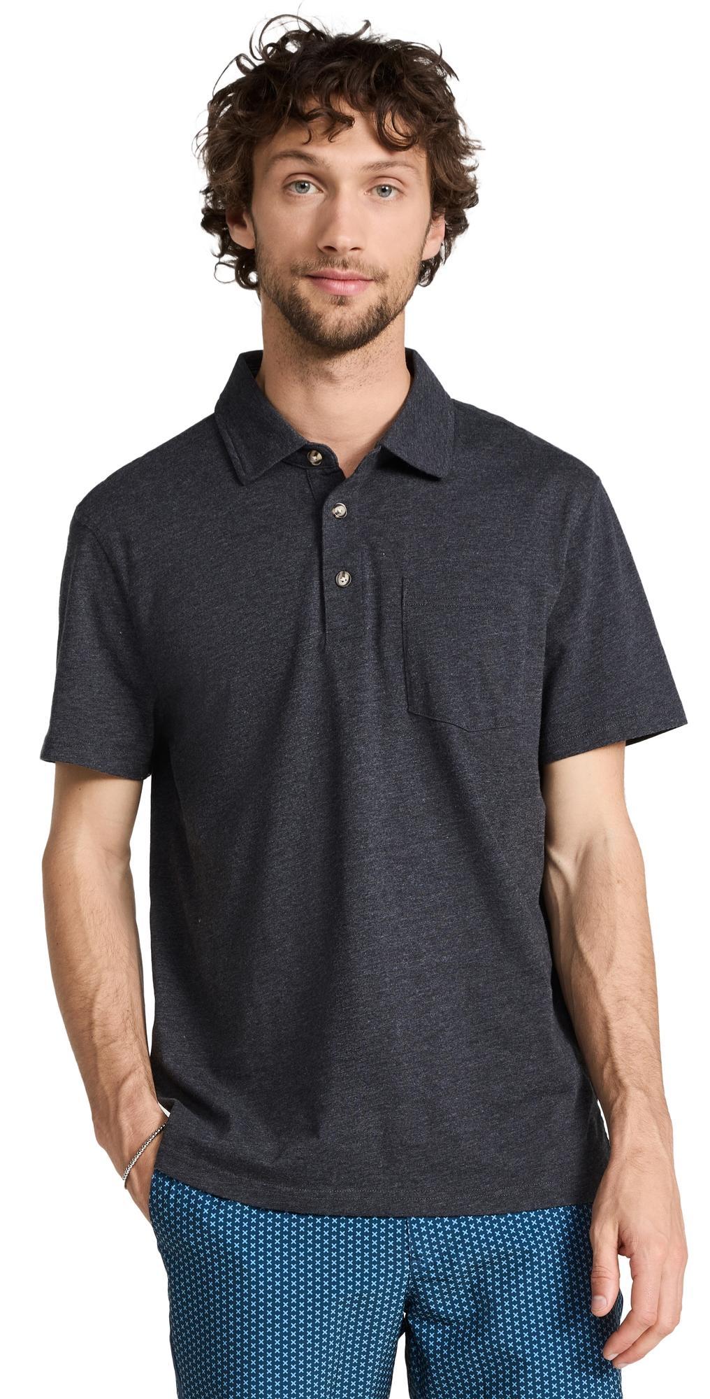 Fair Harbor The Atlantic Polo Black L Product Image