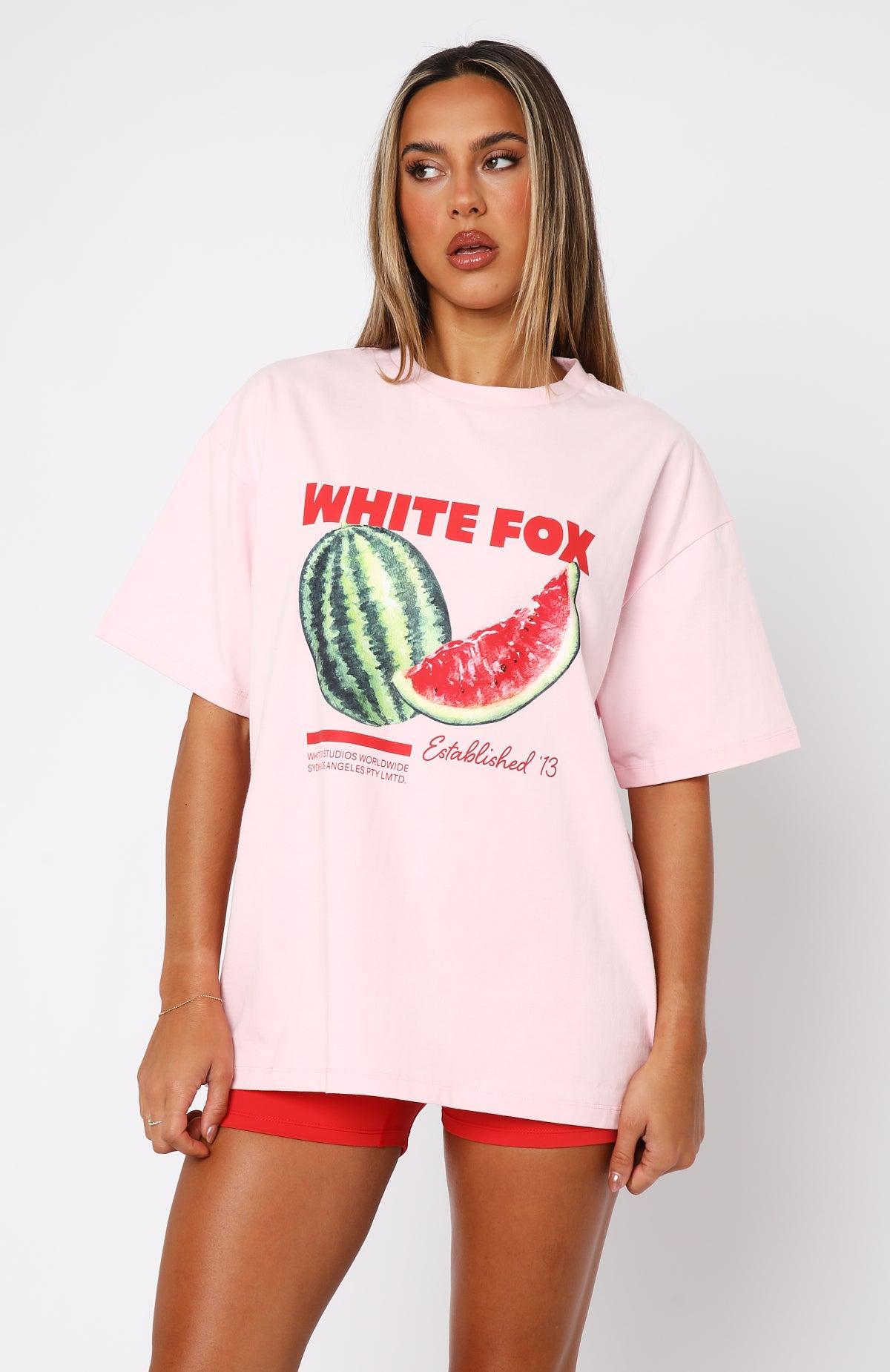 Euro Vacay Oversized Tee Pink Product Image