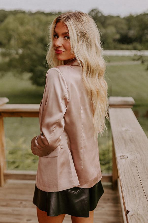 Saturday Night Premiere Blazer In Taupe Product Image