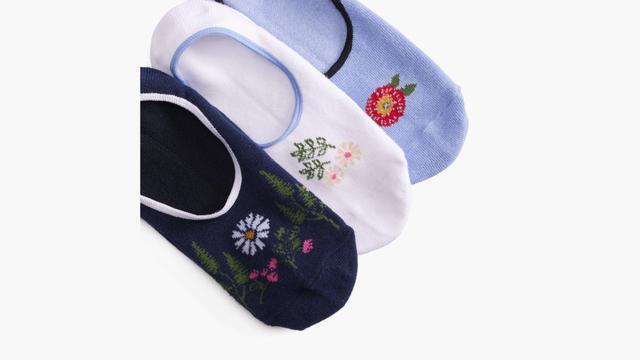 Flower Field No Show Socks Product Image