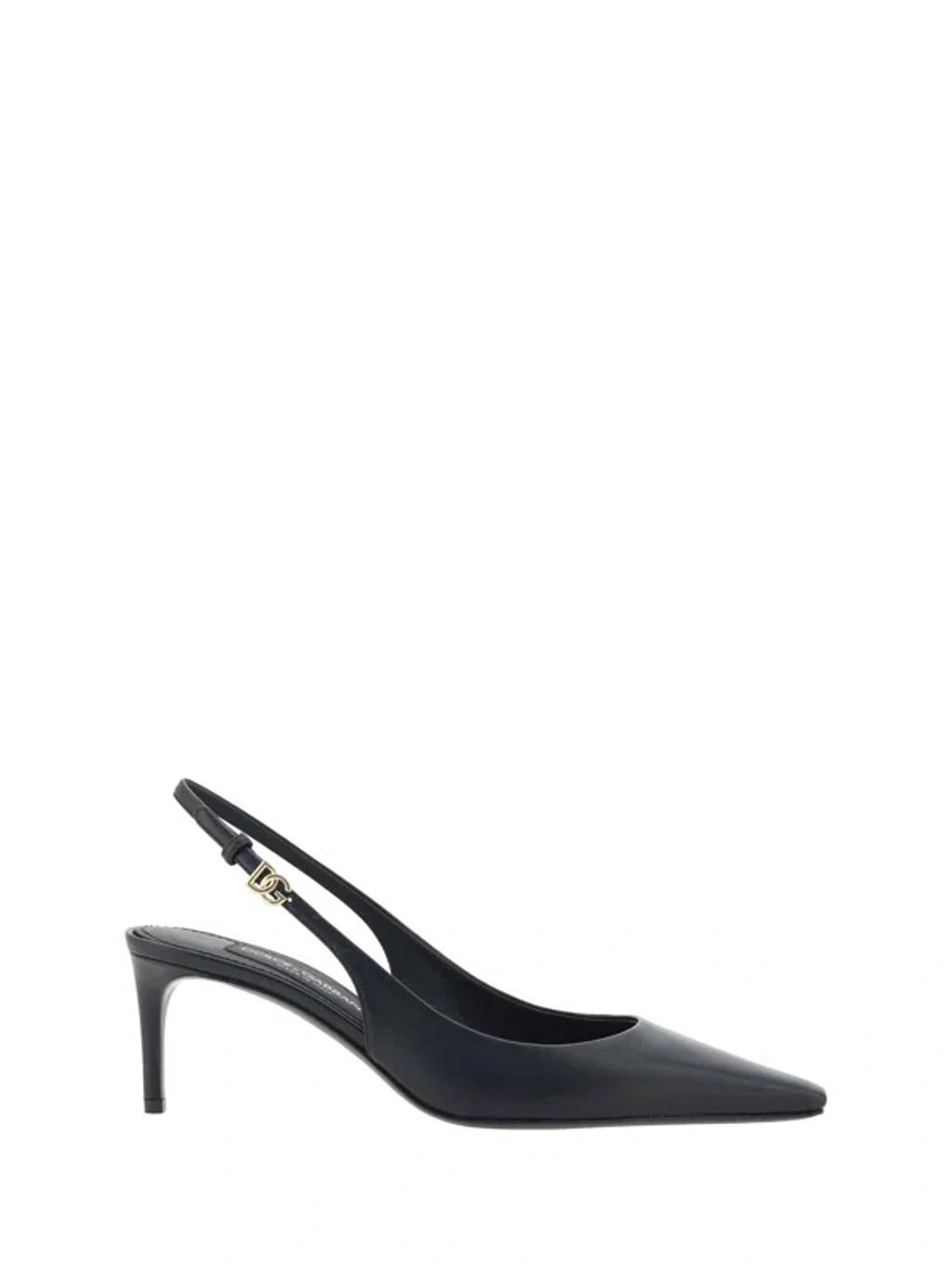 DOLCE & GABBANA Slingback Pumps In Black Product Image