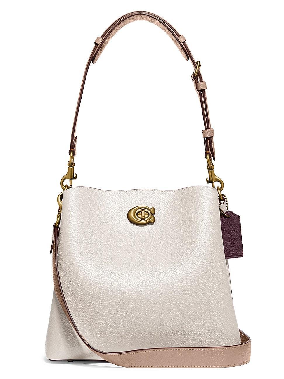 COACH Willow Pebble Leather Bucket Crossbody Bag Product Image