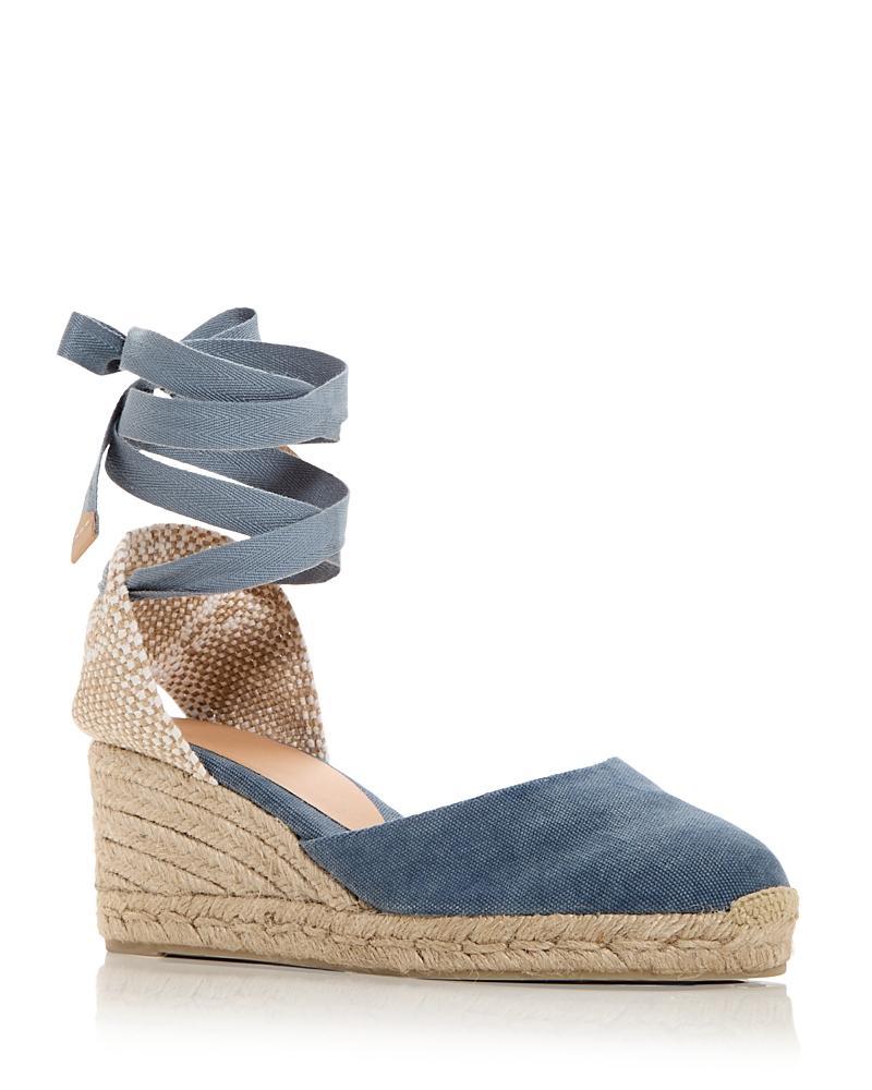 Castaner Womens Carina Ankle Tie Espadrille Wedge Sandals product image