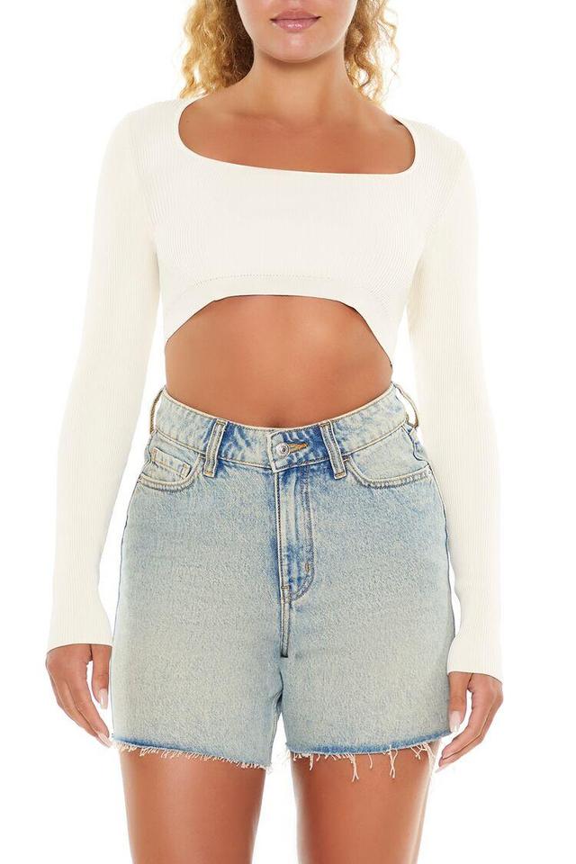 Strappy Sweater-Knit Crop Top | Forever 21 Product Image