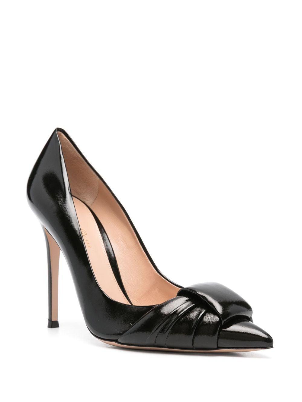 GIANVITO ROSSI 105mm Leather Pumps In Black Product Image