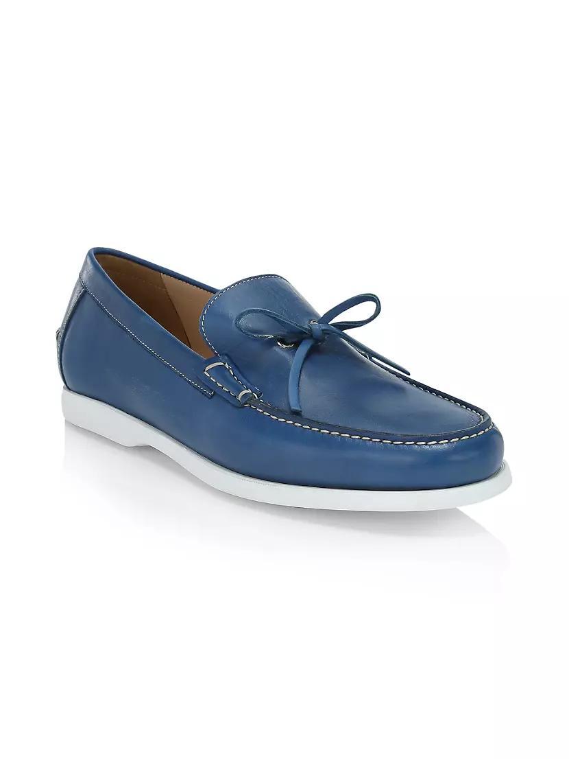 COLLECTION Leather Boat Shoes Product Image