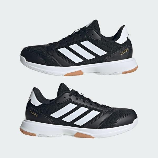 adidas Ligra 8 Indoor Shoes Core Black 7 Mens Product Image