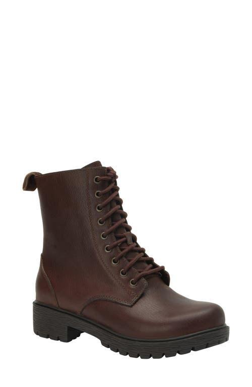 Alegria Ari Leather Water-Resistant Lug Sole Combat Booties Product Image