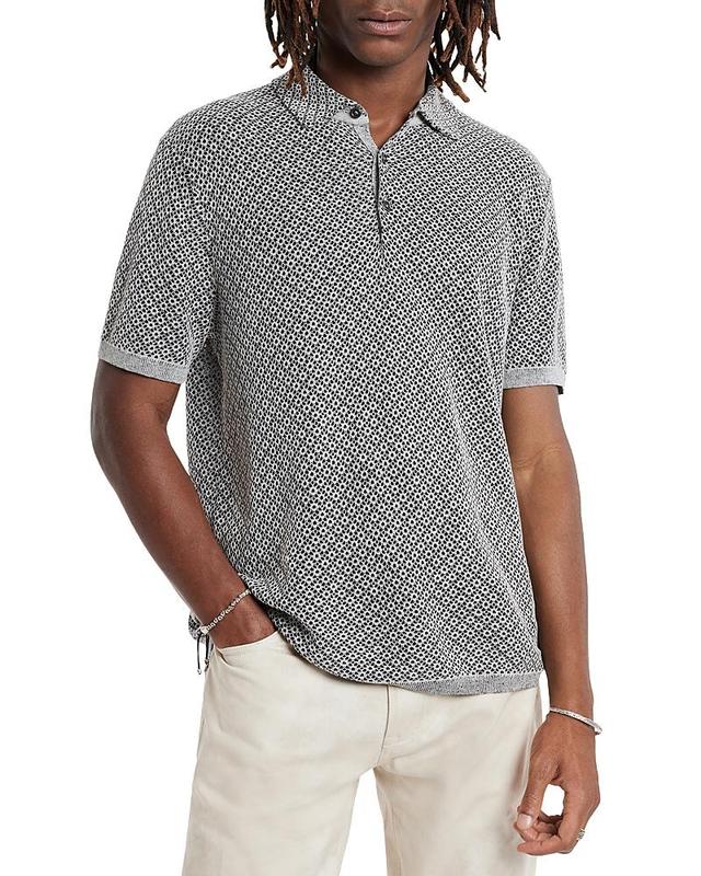 John Varvatos Porto Regular Fit Knit Polo Shirt Product Image