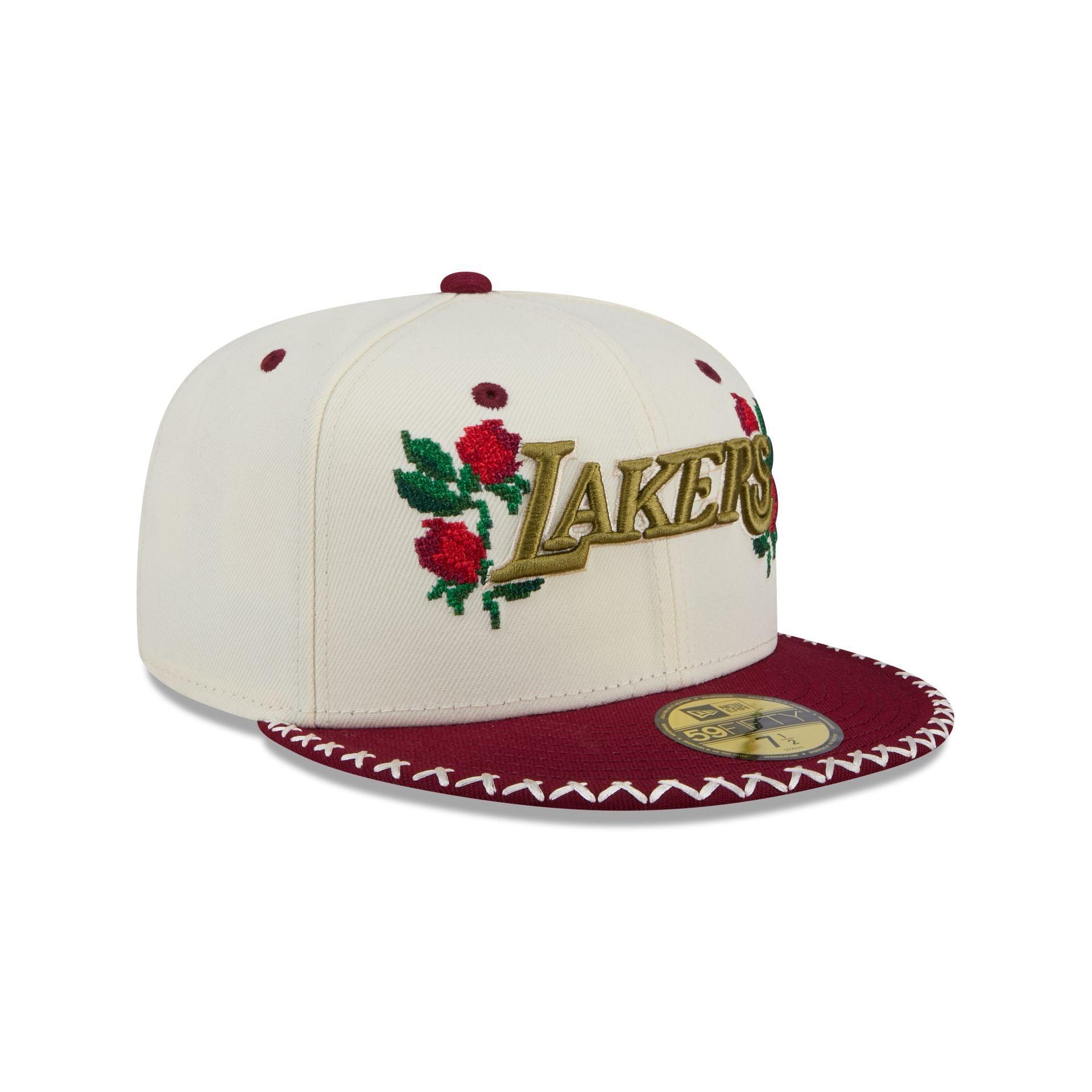 Los Angeles Lakers Novelty Stitch 59FIFTY Fitted Hat Male Product Image