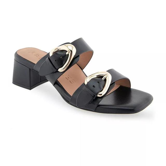 Aerosoles Estella Womens Heeled Leather Slide Sandals Product Image