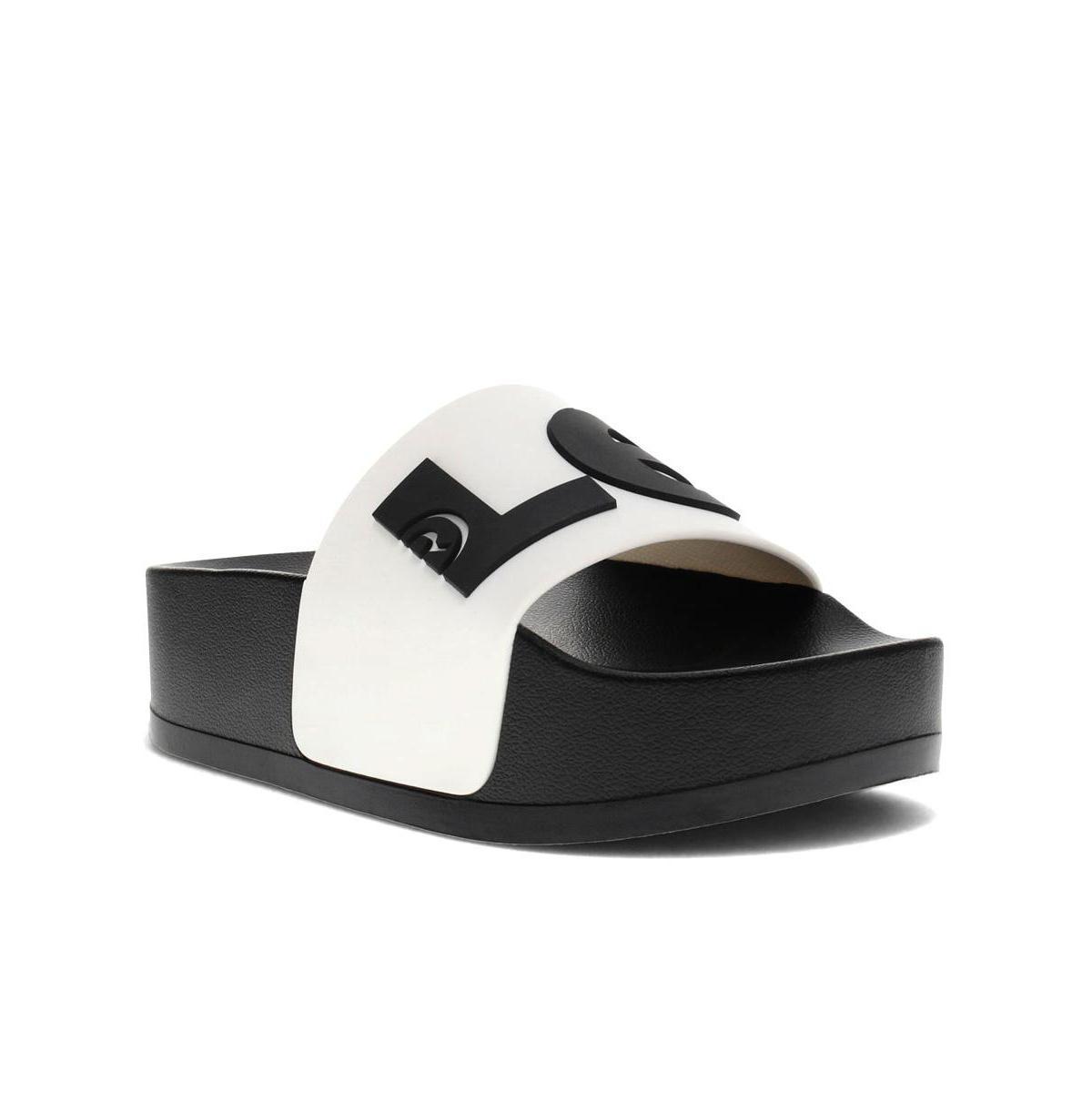 Split Logo Platform Slide - Slide Sandal Product Image