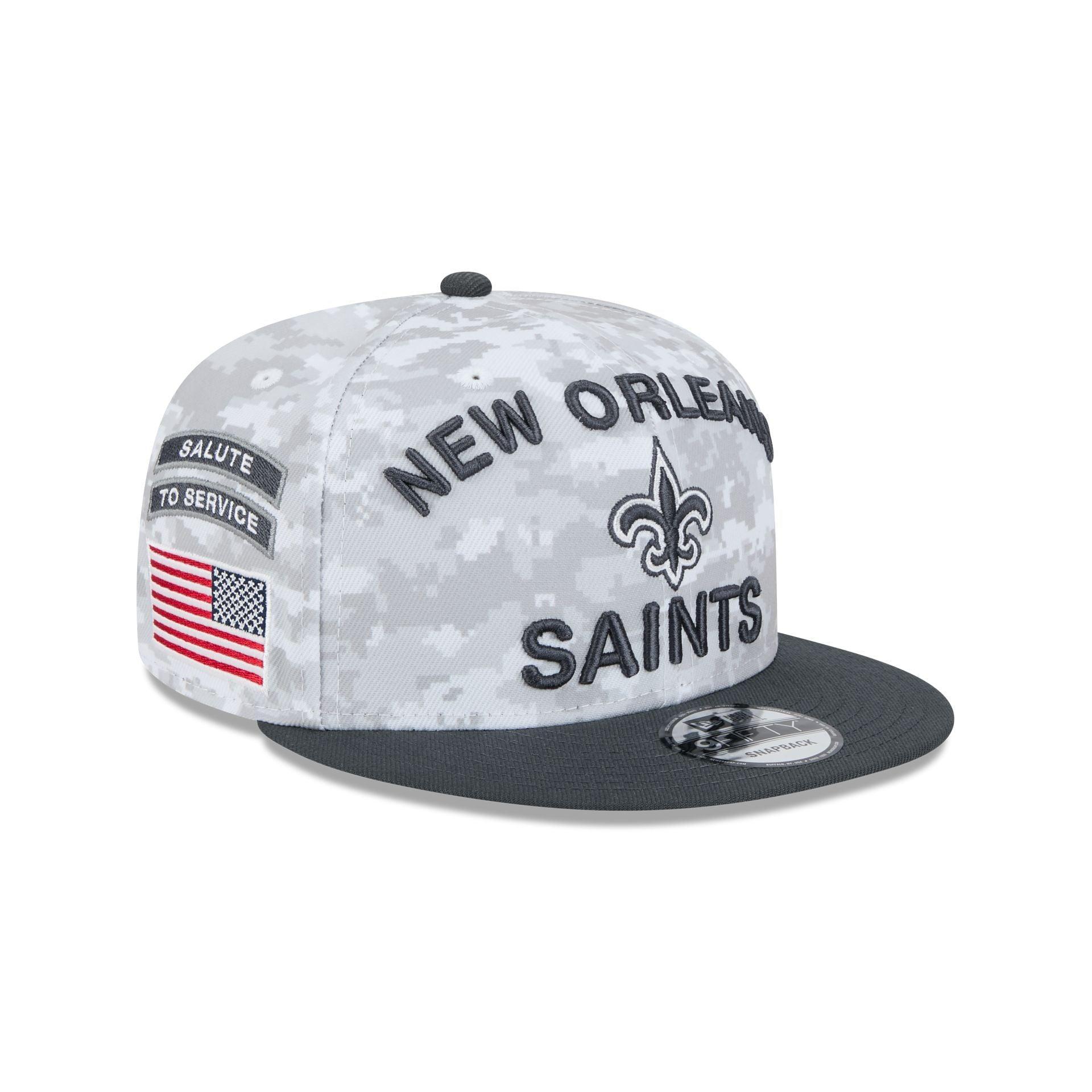 New Orleans Saints 2024 Salute to Service 9FIFTY Snapback Hat Male Product Image