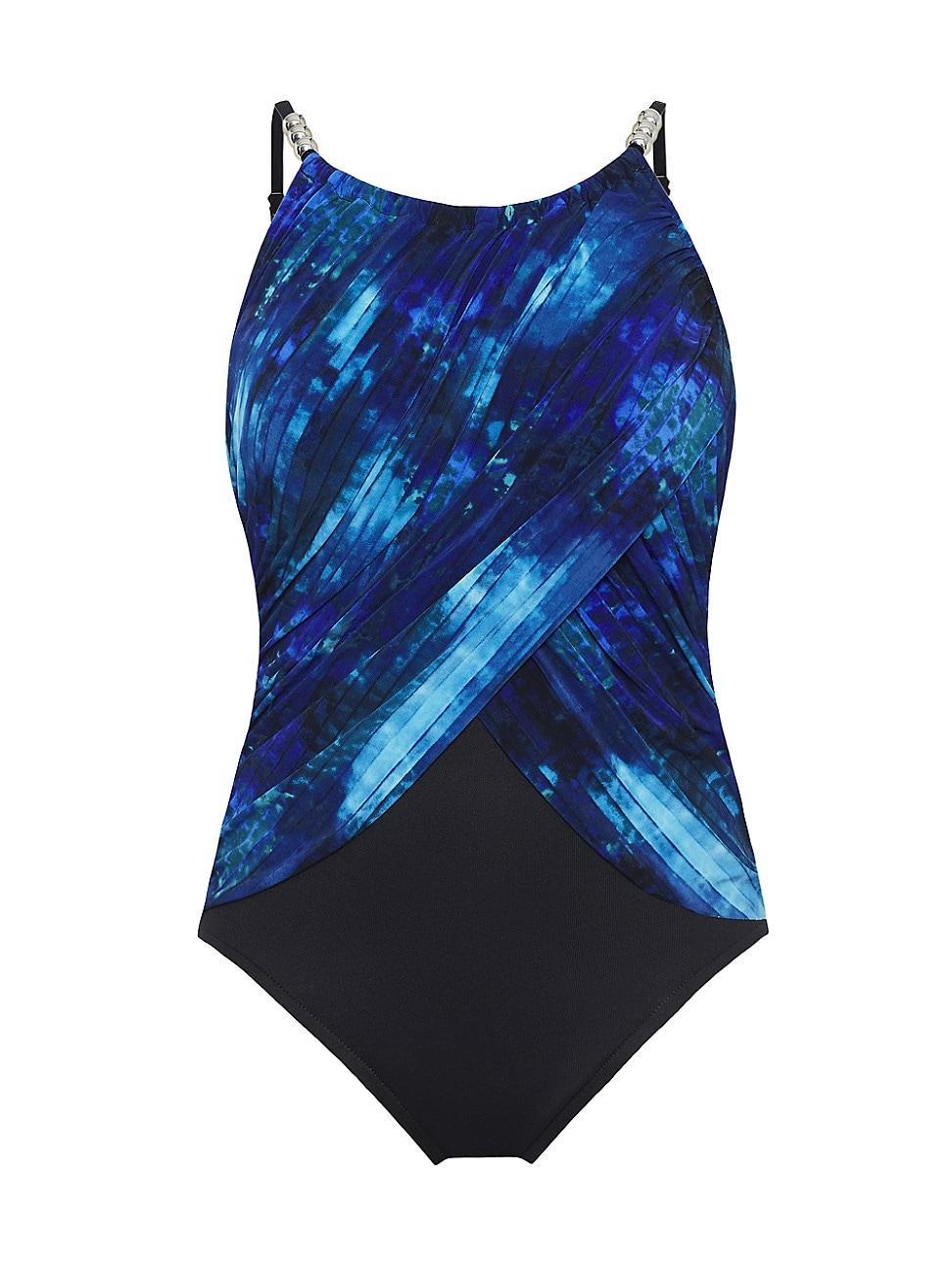 Womens Hazy Daze Lisa Tie-Dye One-Piece Swimsuit Product Image