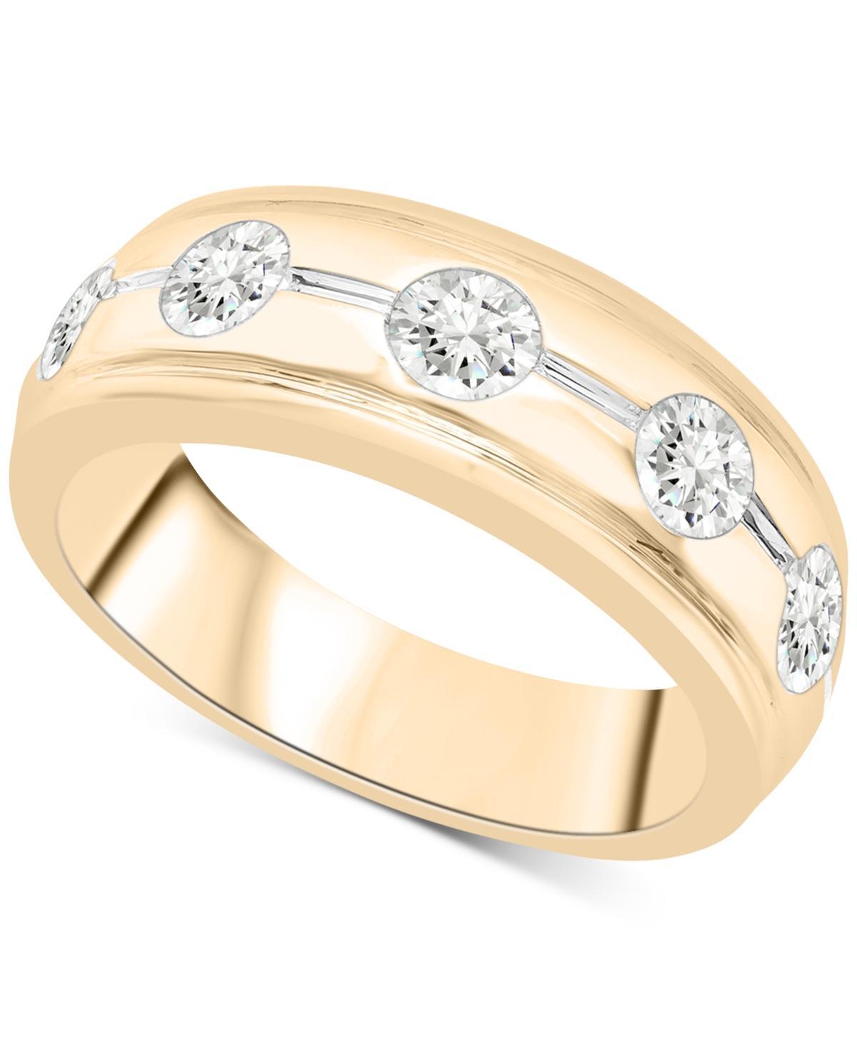 Mens Diamond Five Stone Band (1 ct. t.w.) in 10k Gold Product Image