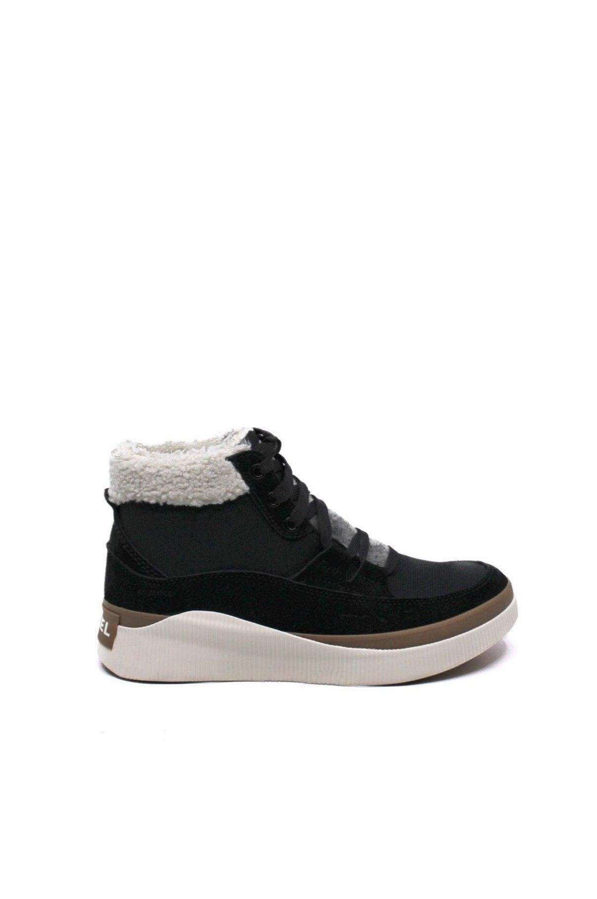 Sorel Out N About IV Mid Sneaker Black/Sea Salt Product Image