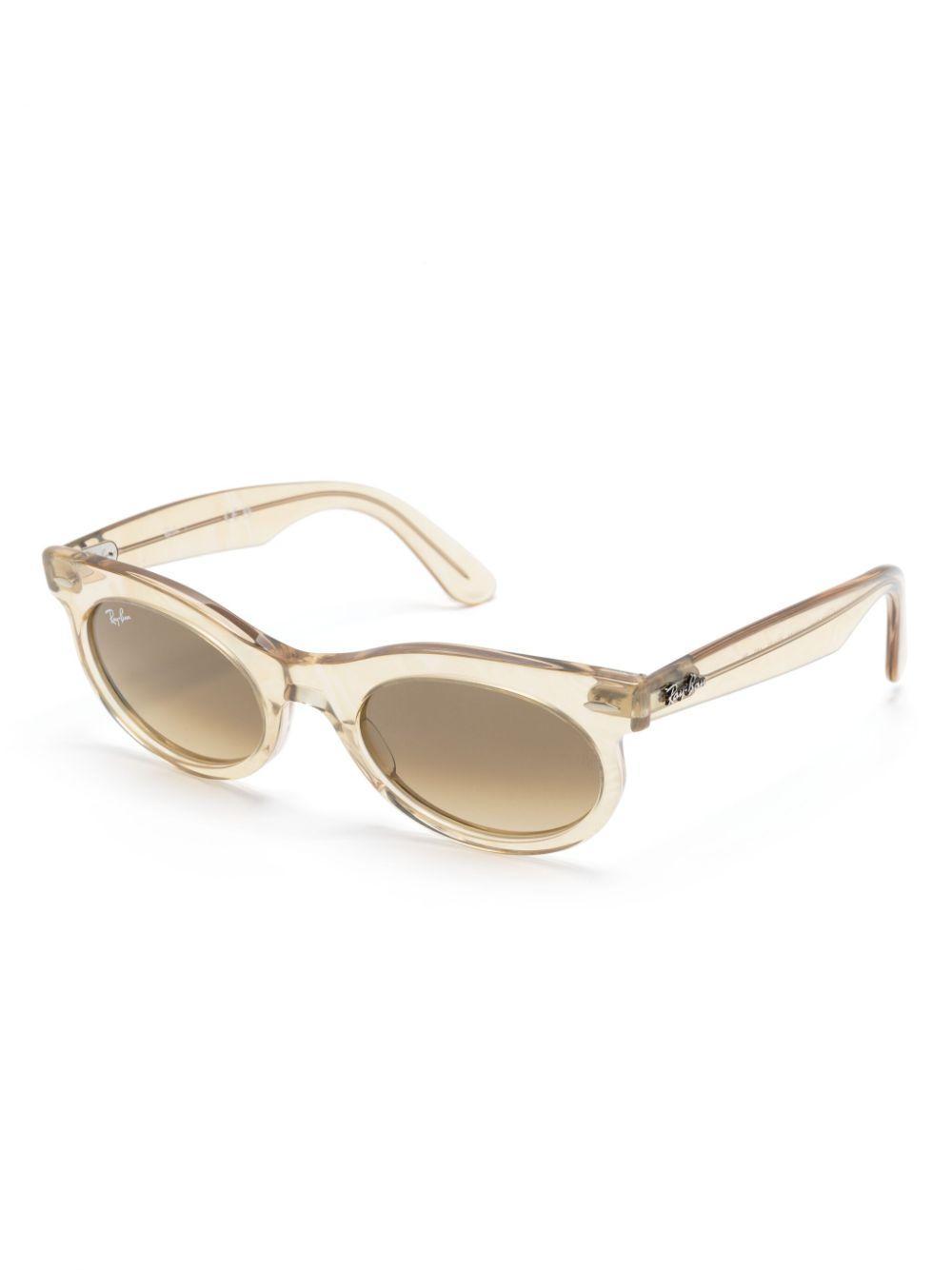 RAY BAN Wayfarer Oval-frame Sunglasses In Neutral Product Image