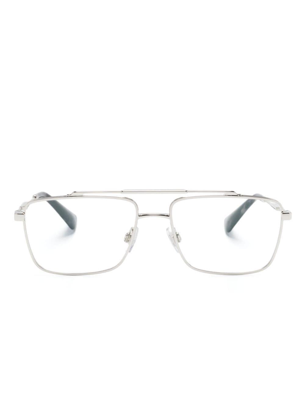 Rectangle-frame Glasses In Silver Product Image