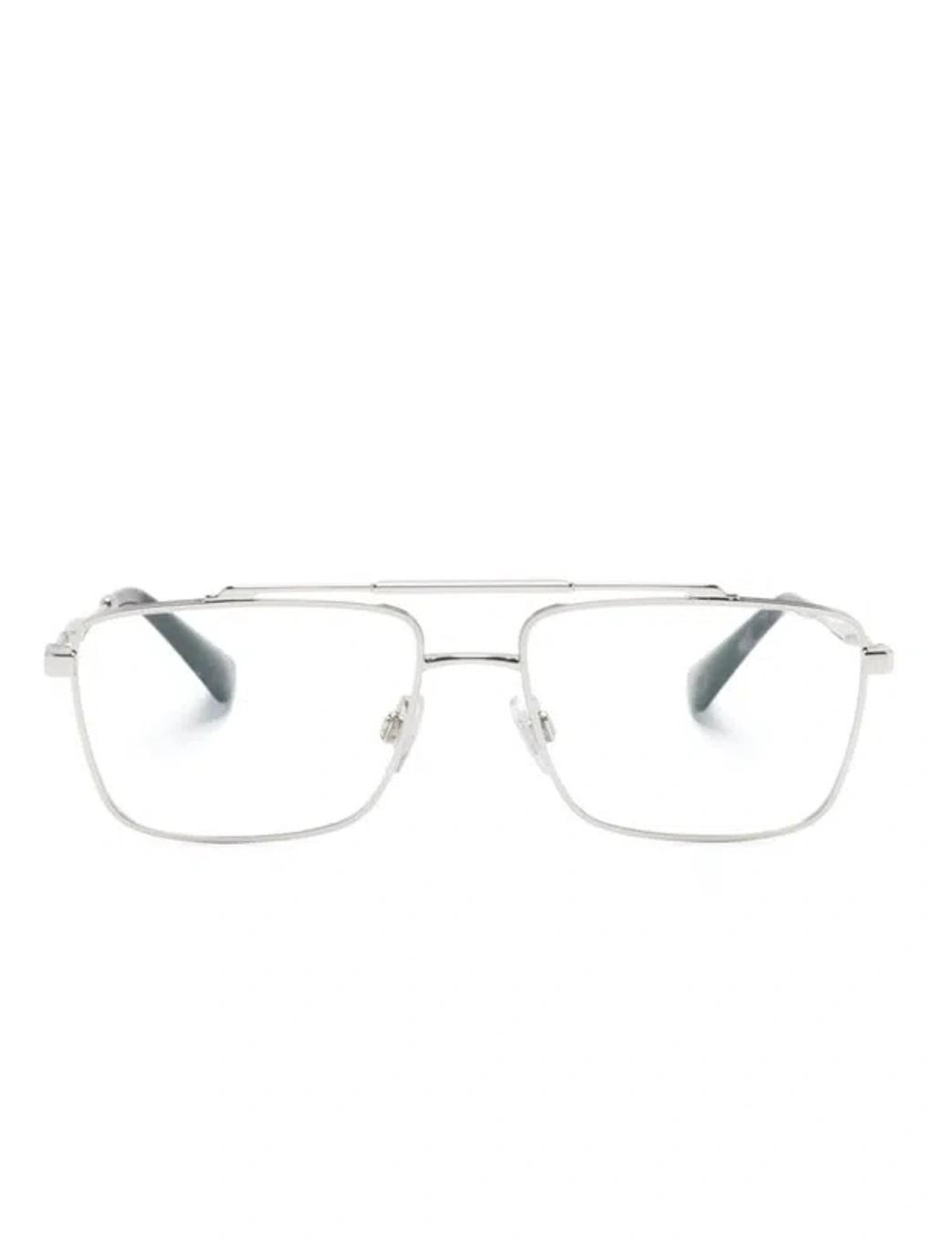 Rectangle-frame Glasses In Silver Product Image