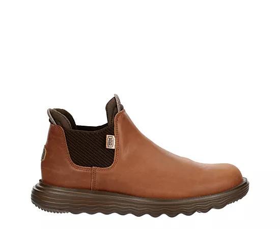 Hey Dude Branson Craft Leather Boot (Cognac) Women's Shoes Product Image