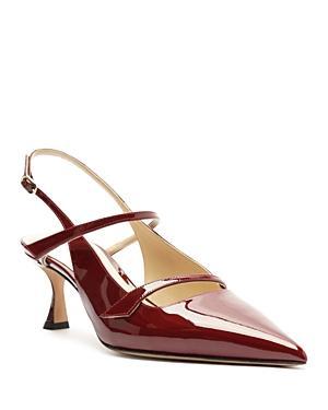 Alexandre Birman Womens Tita Pointed Toe Mid Heel Slingback Pumps Product Image