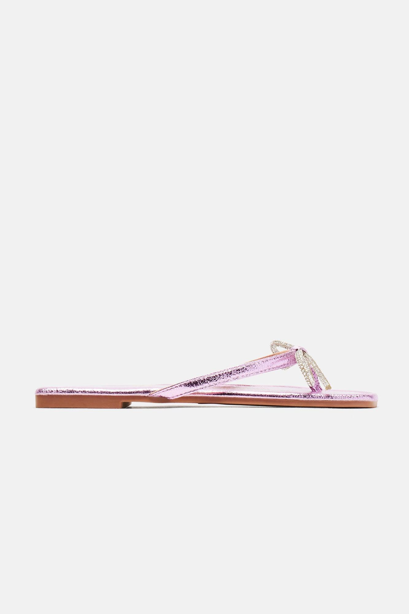 That's My Bestie Flat Sandals - Pink Product Image