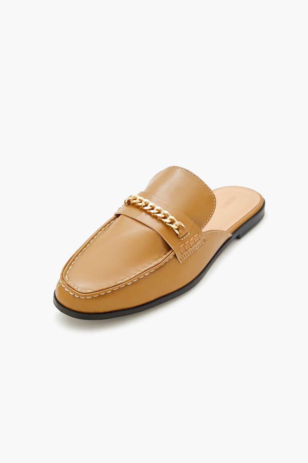 Men Curb Chain Loafer Mules | Forever 21 Product Image