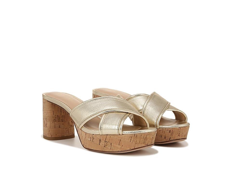 Dory Metallic Crisscross Platform Sandals Product Image