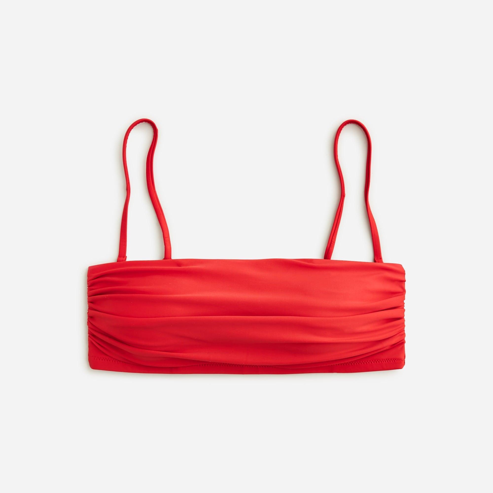 Ruched bandeau bikini top Product Image