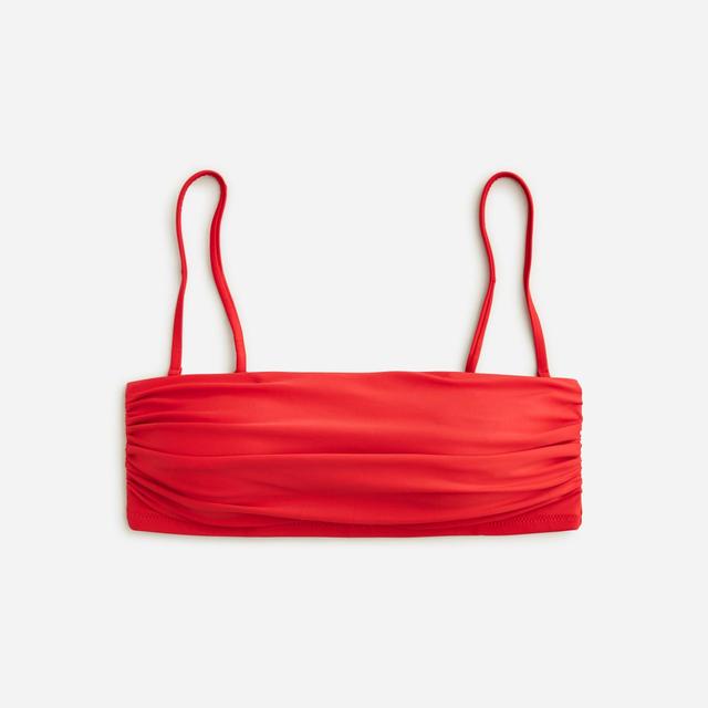 Ruched bandeau bikini top Product Image