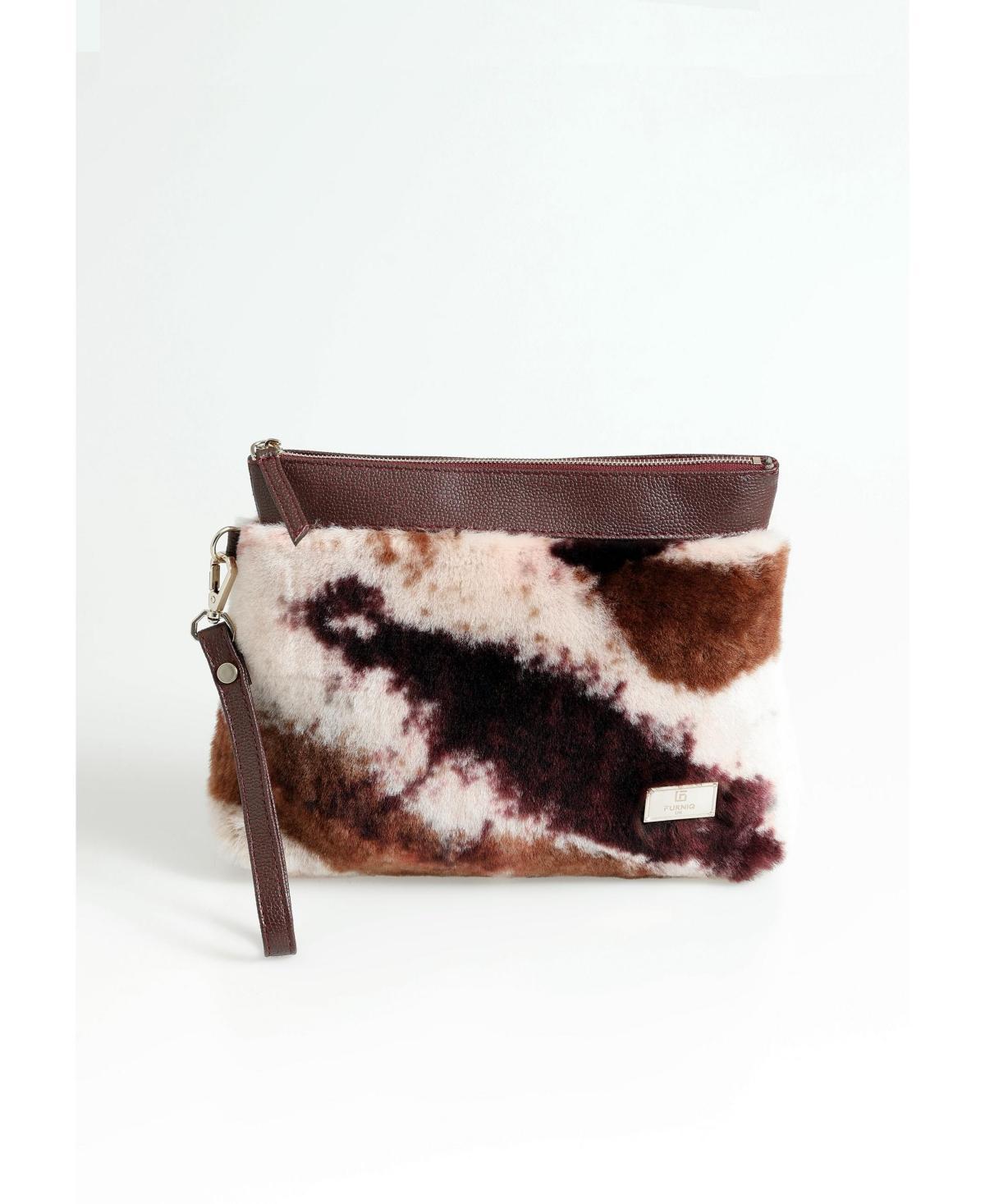 Furniq Uk Womens Shearling Clutch Bag Product Image