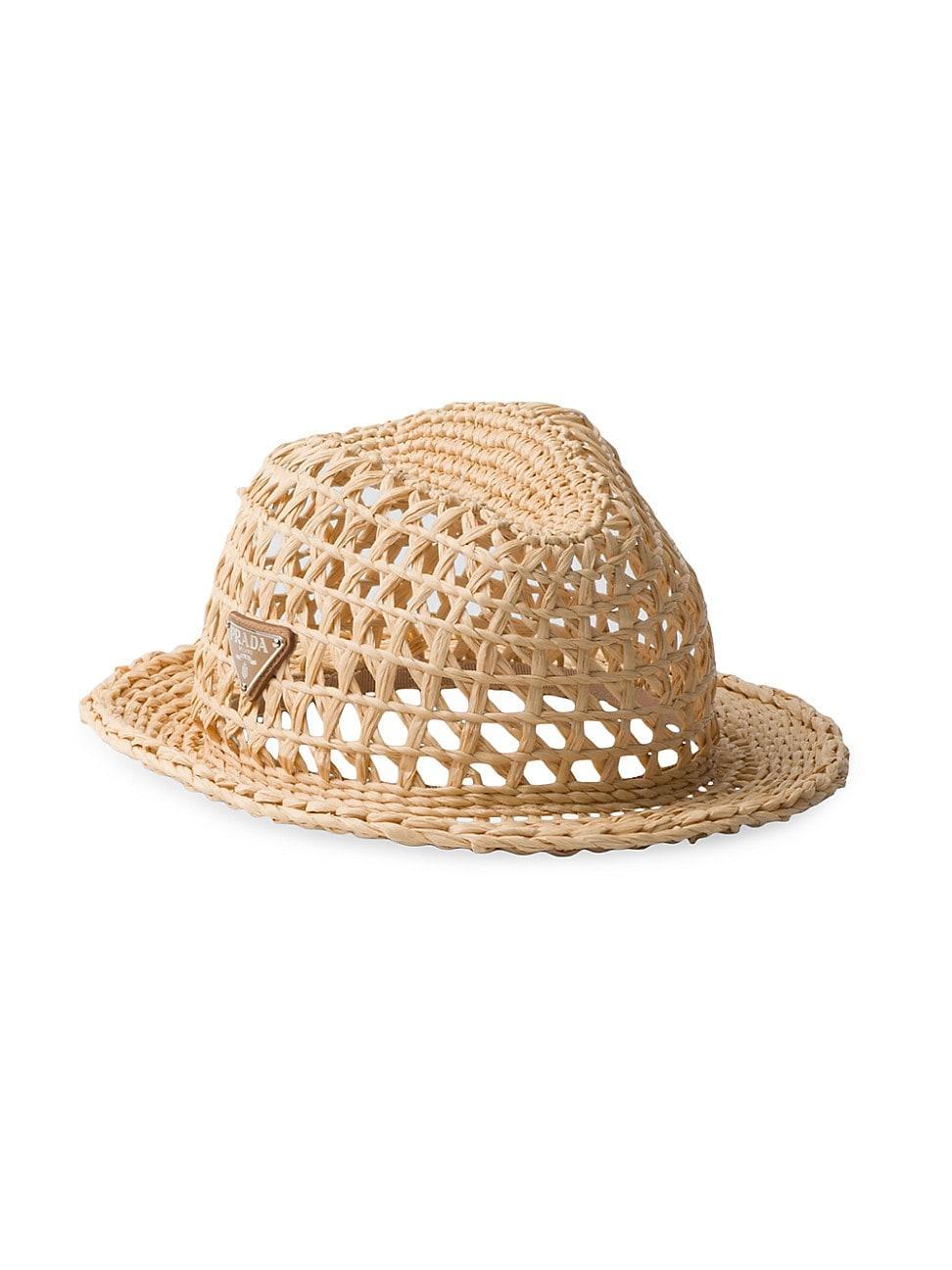 Mens Woven Fabric Fedora Hat Product Image